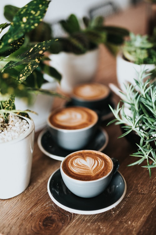 Flat white coffee at Cosy Cafe Harleston